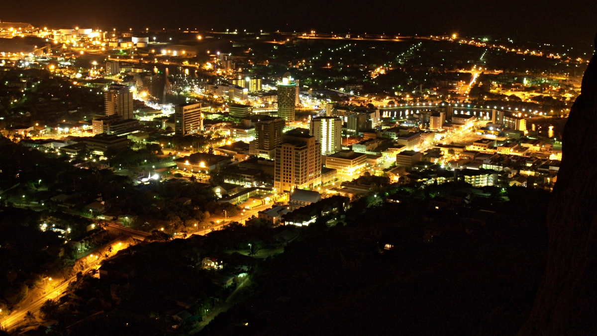 Townsville at night