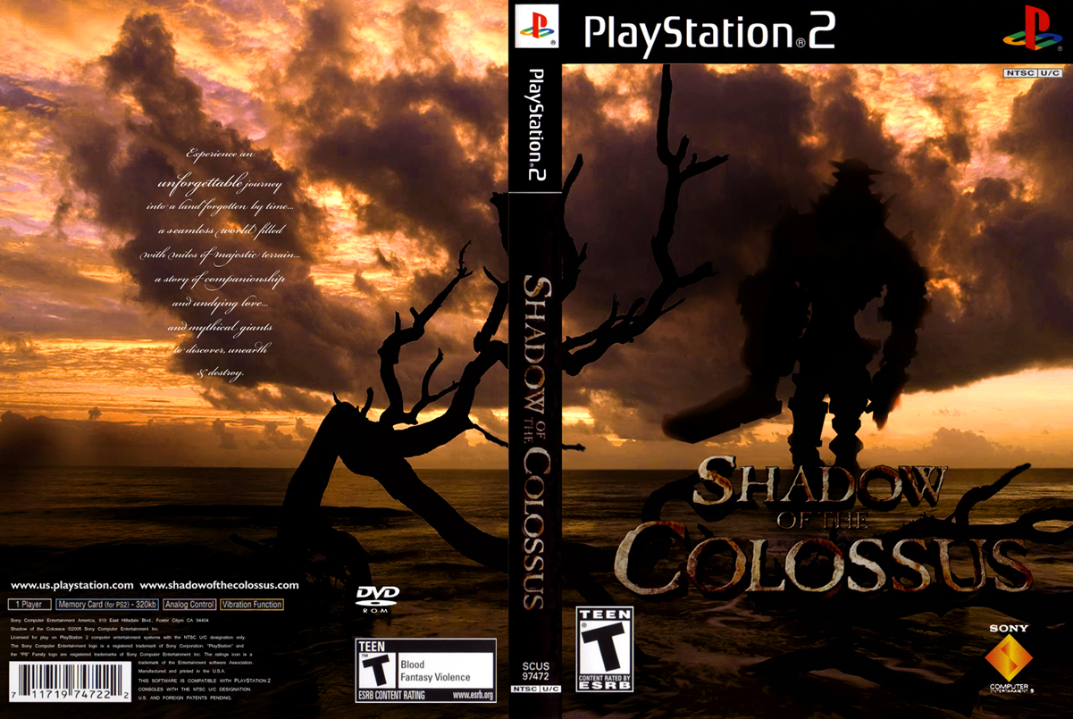 Shadow of the Colossus PlayStation 2 Box Art Cover by Pan