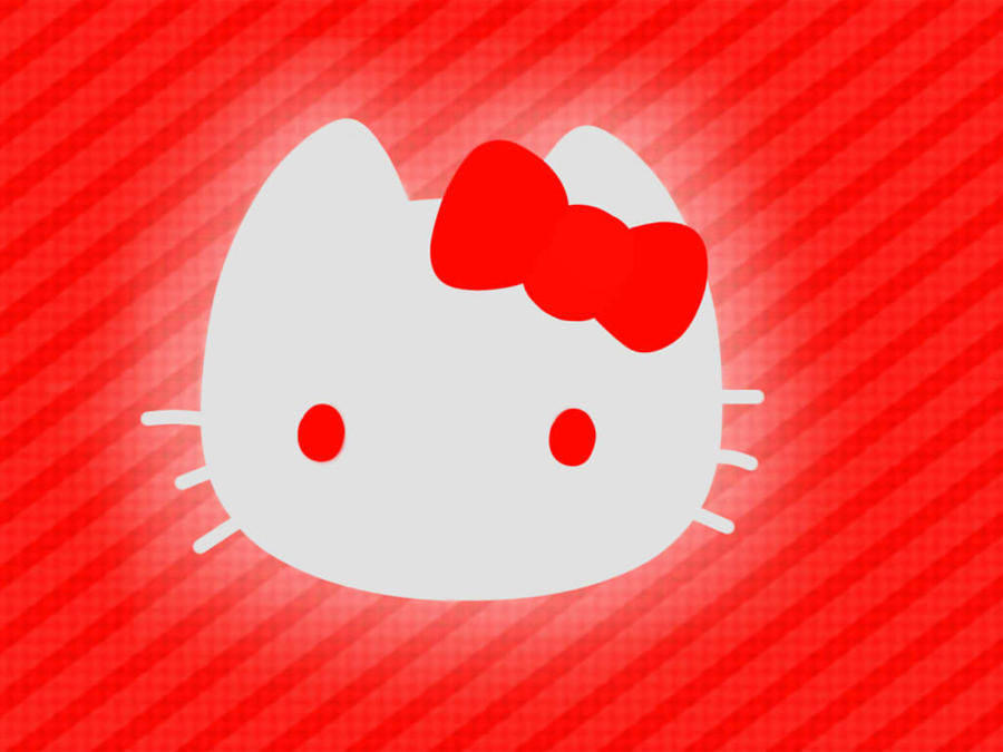 Hello Kitty wallpaper red by VectorFrosting on DeviantArt