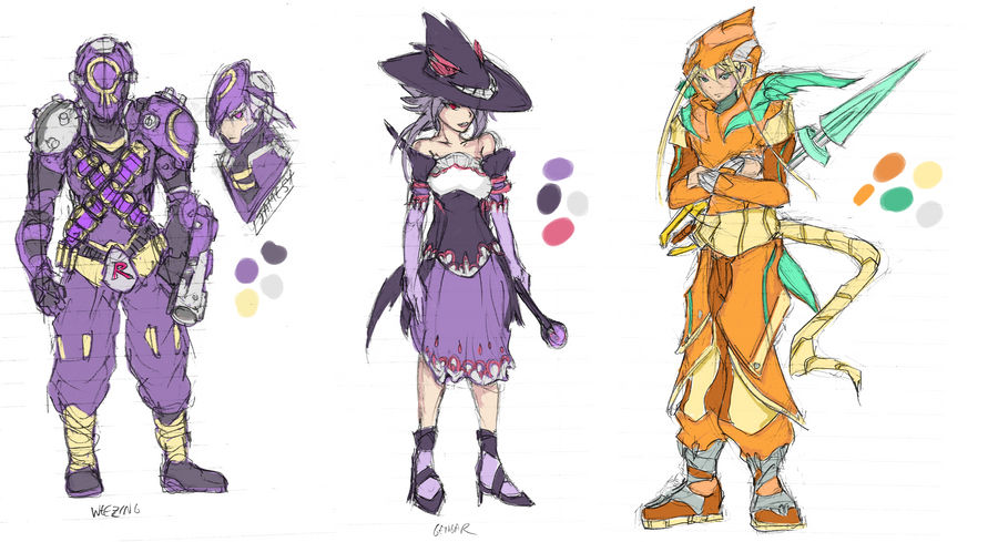 Gijinka Rascal Gijinka sketches 3 by bulletproofturtleman on DeviantArt