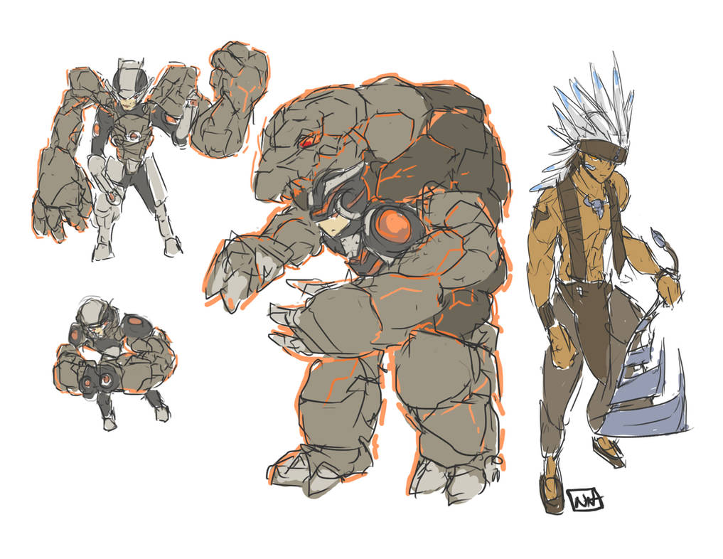Gijinka Rascal Gijinka sketches6 by bulletproofturtleman on DeviantArt