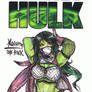 Kunoichi She-Hulk Sketch Cover