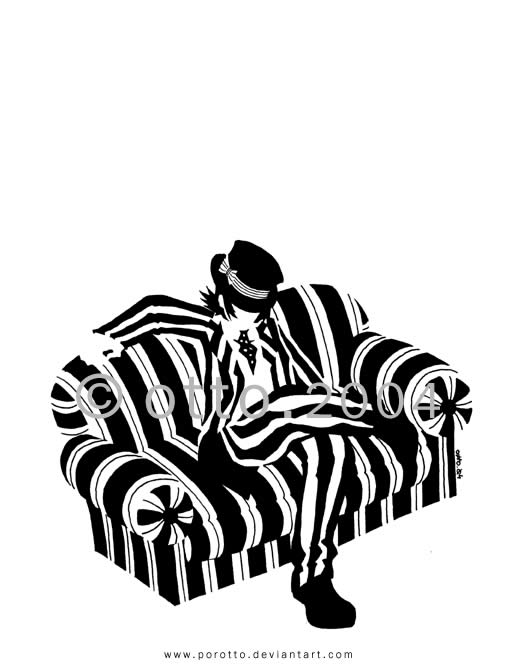 the man on the sofa