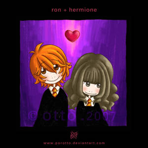 HP . Ron + Hermione