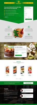 Restaurant Psd Web Template