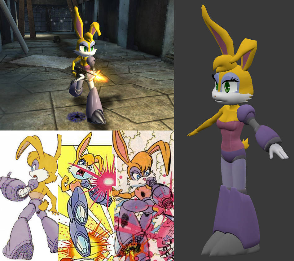 Bunnie Rabbot 3D Model UT2004 by tidelx on DeviantArt