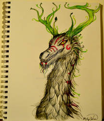 Forest Dragon Watercolor