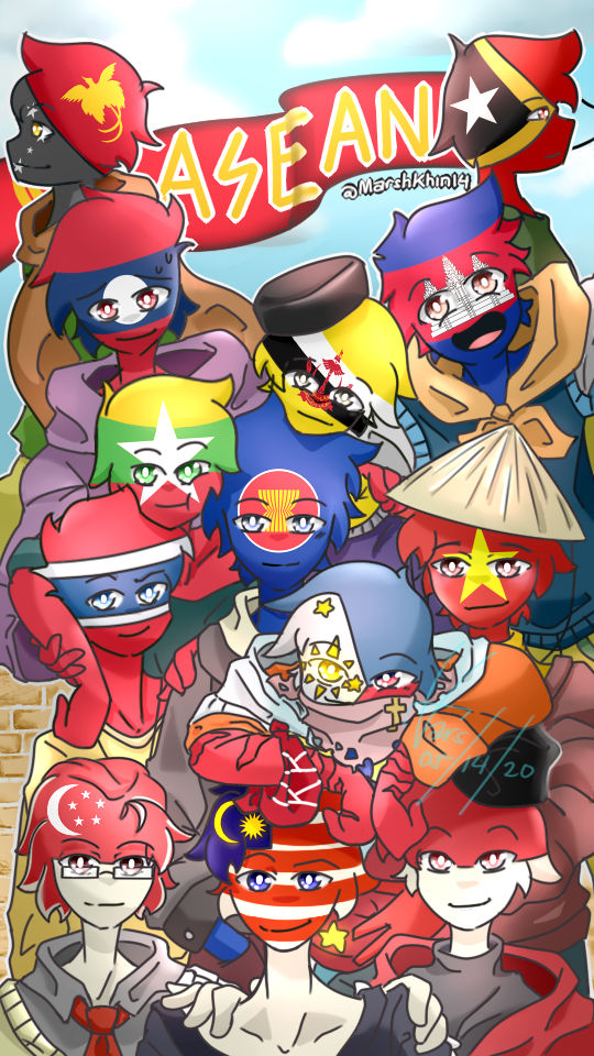 CountryHumans ASEAN FAMILY by MarshKhin14 on DeviantArt