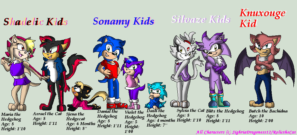 Sonamy Family (in mobian form) by donamorteboo on DeviantArt