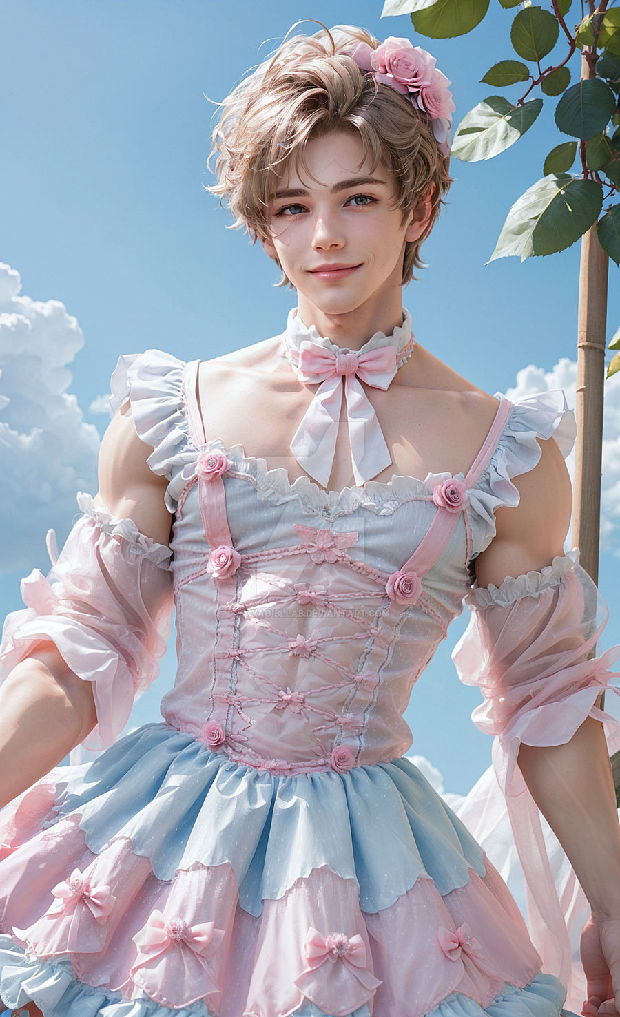 handsome boy in a dress by AIYaoiBLLab on DeviantArt
