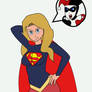 Supergirl and Harley Quinn