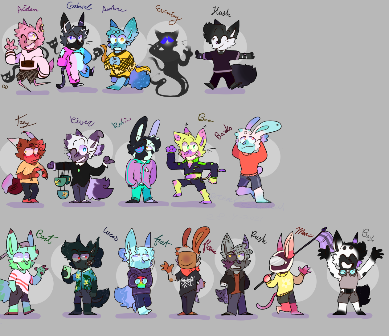 Oc Deviantart OC lineup by pluisje5 on DeviantArt