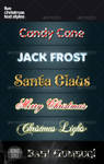5 Christmas Text Styles