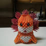 3d origami lion