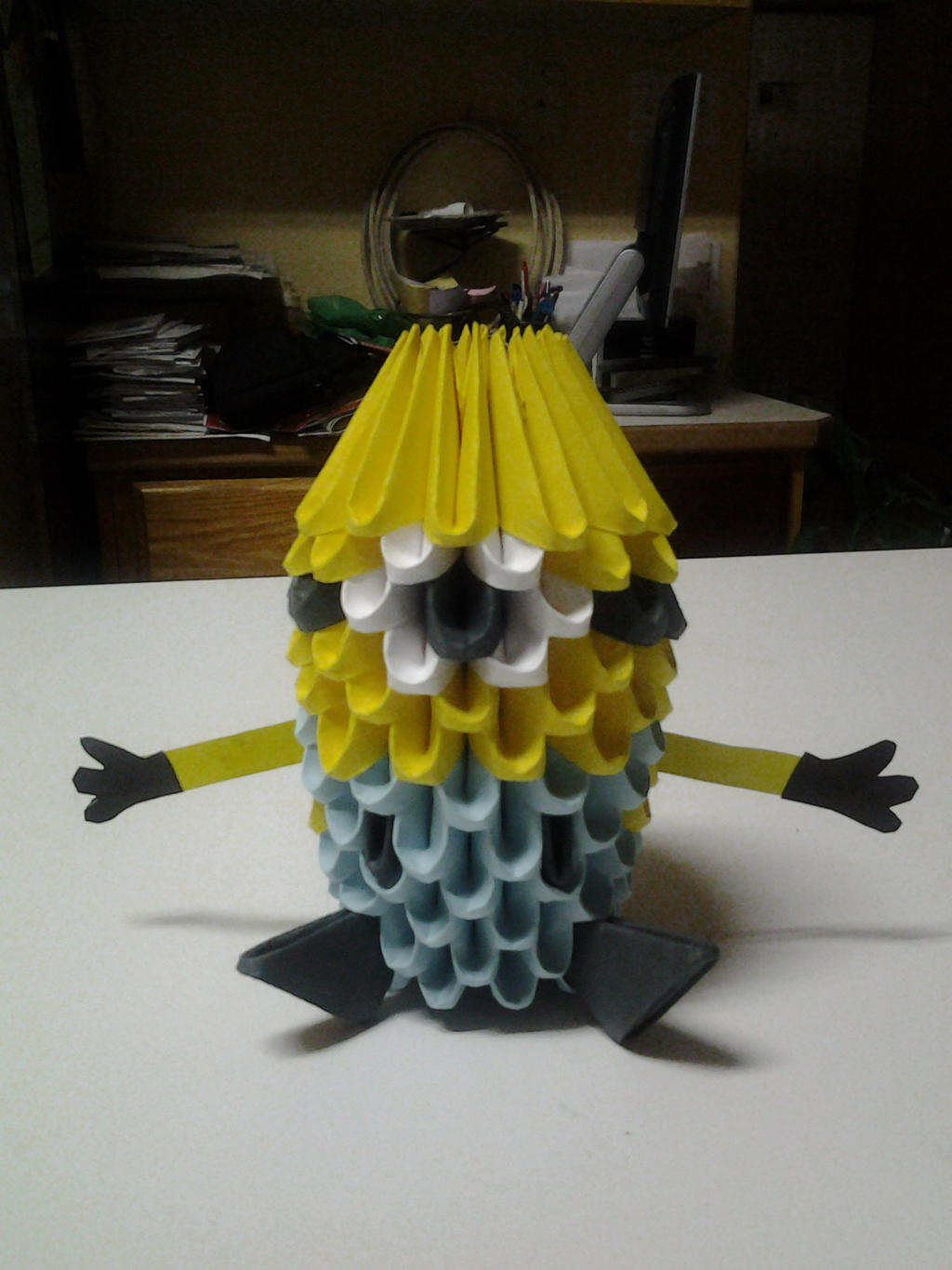 3d origami Despicable me Minnion