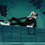 Black Cat laying down