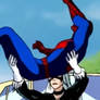 Spider-Man landing in Black Cats arms 2