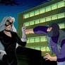Black Cat catches a punch