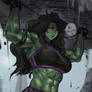 She Hulk flirting during battle