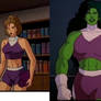 She Hulk Before and After