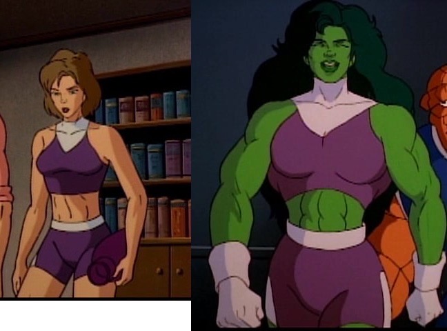 She Hulk Before and After