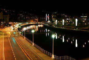 Bilbao at night