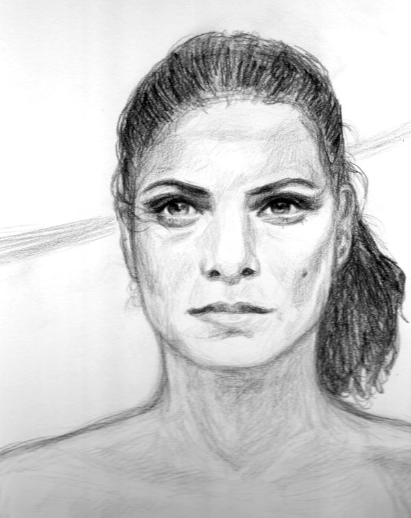 Mia Hamm Portrait WIP by autumnalangel on DeviantArt