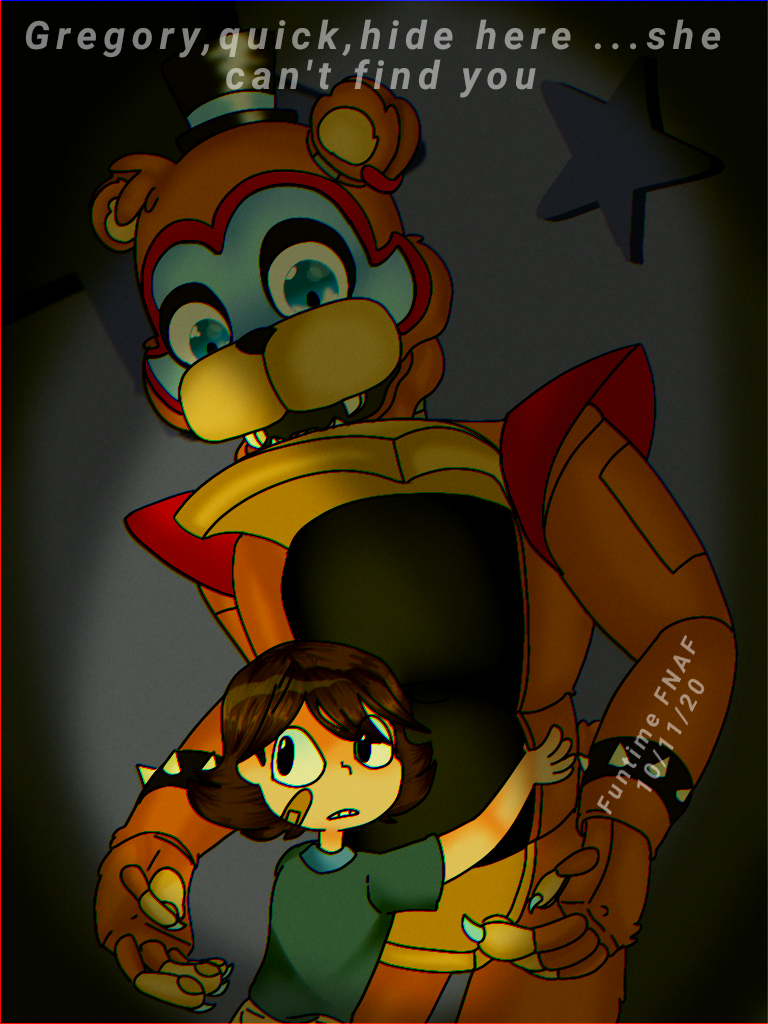 Gregory/FNAF Security Breach-fanart by FuntimeFNAF2020 on DeviantArt