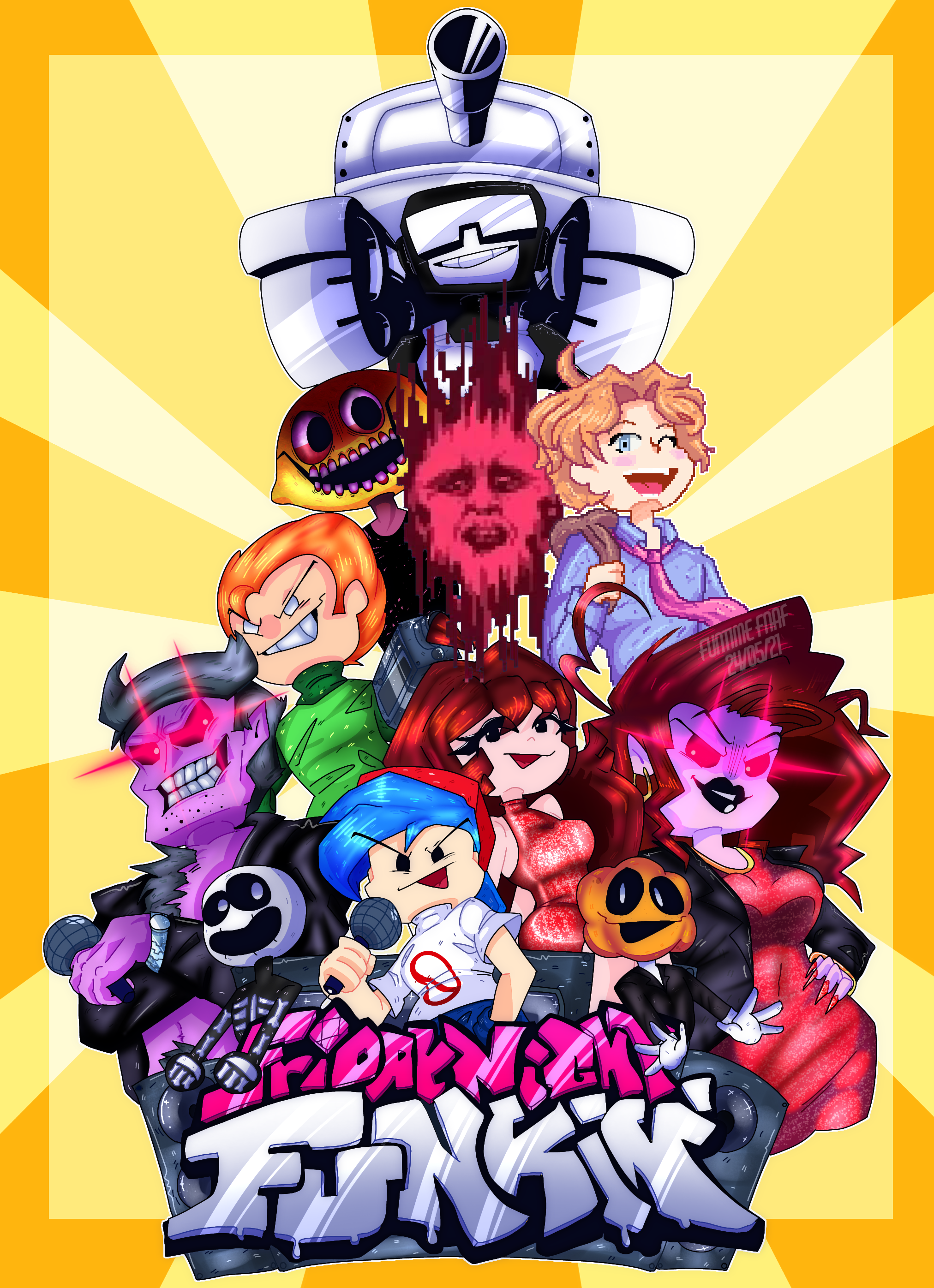 Girlfriend-FNF/fanart(week 7) by FuntimeFNAF2020 on DeviantArt