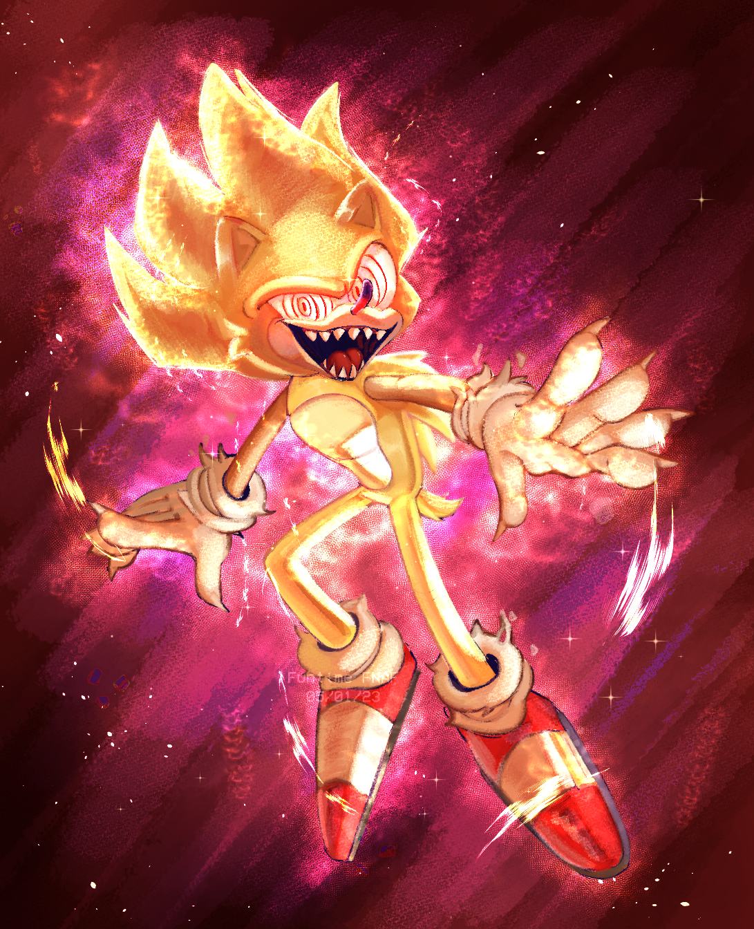 Fleetway Sonic by GardePickle on DeviantArt