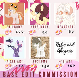 Base Edits Commissions Open!