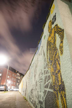 graffity wall at night(Dortmund/Germany)