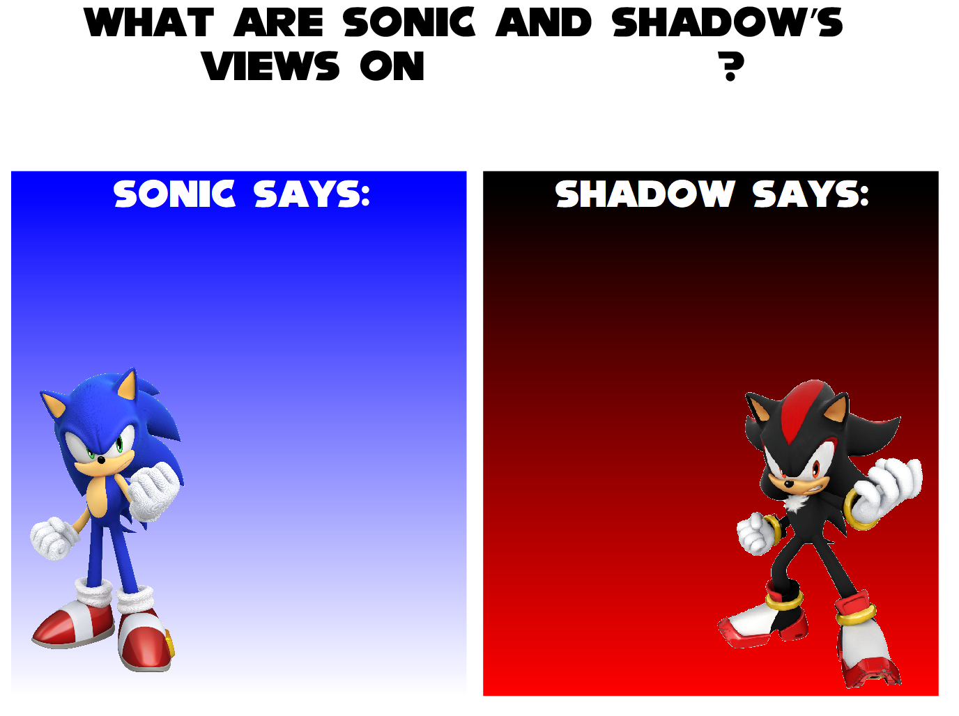 Sonic and Shadow meme by Lauraio on DeviantArt