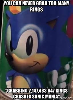 Too many rings by EricSonic18 on DeviantArt