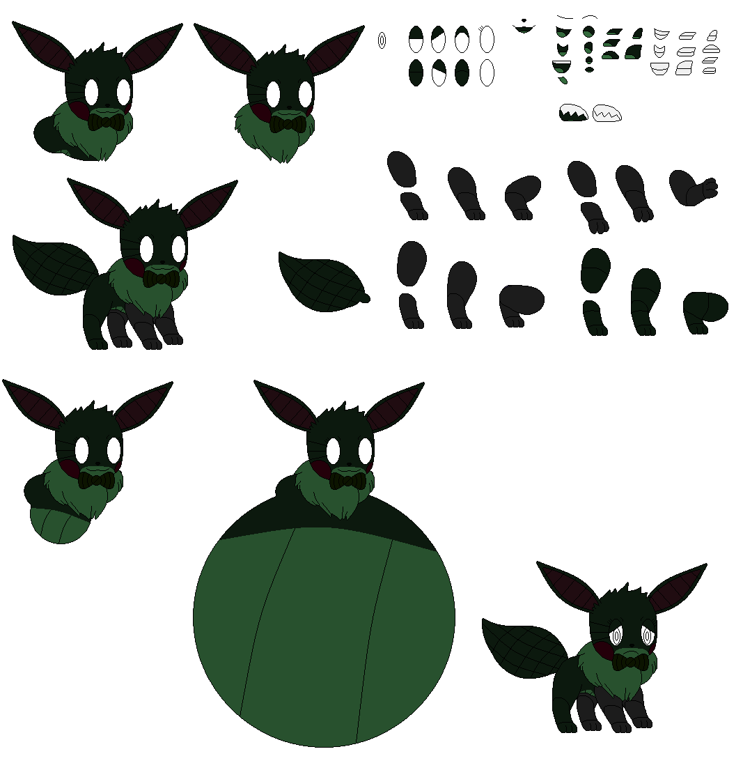 Gl1tch the Robot Eevee Character Builder by EricSonic18 on DeviantArt