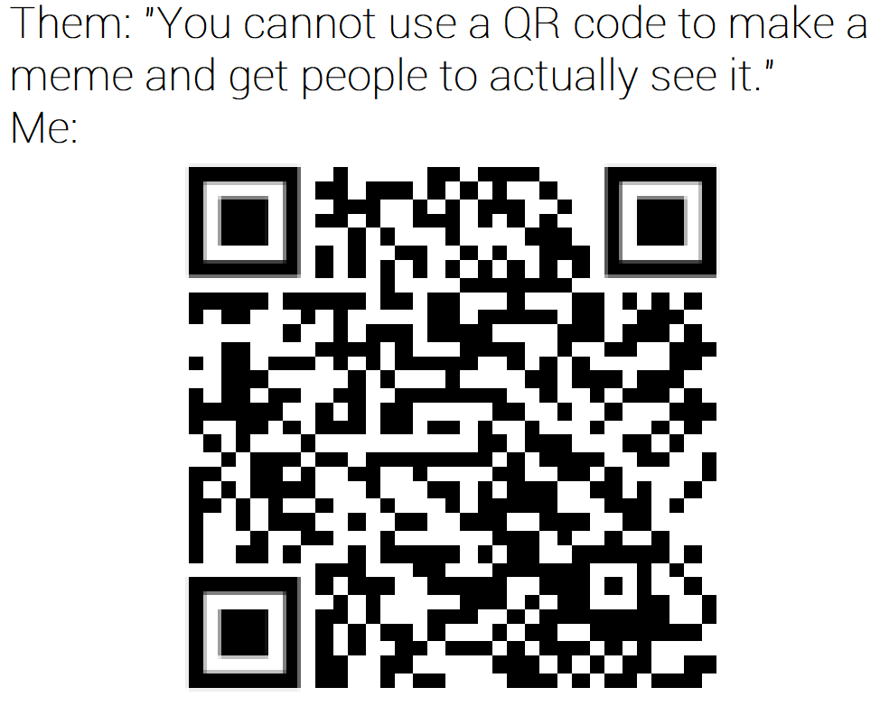 Scan the QR code to get the joke by EricSonic18 on DeviantArt