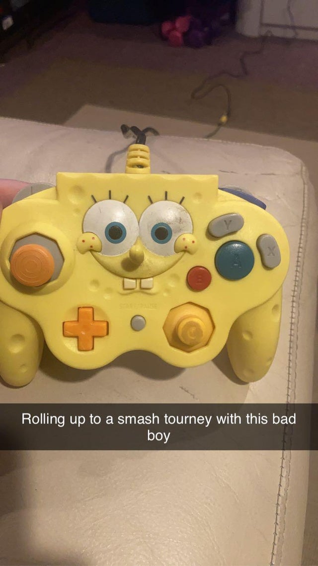 Spongebob gamecube controller. by EricSonic18 on DeviantArt