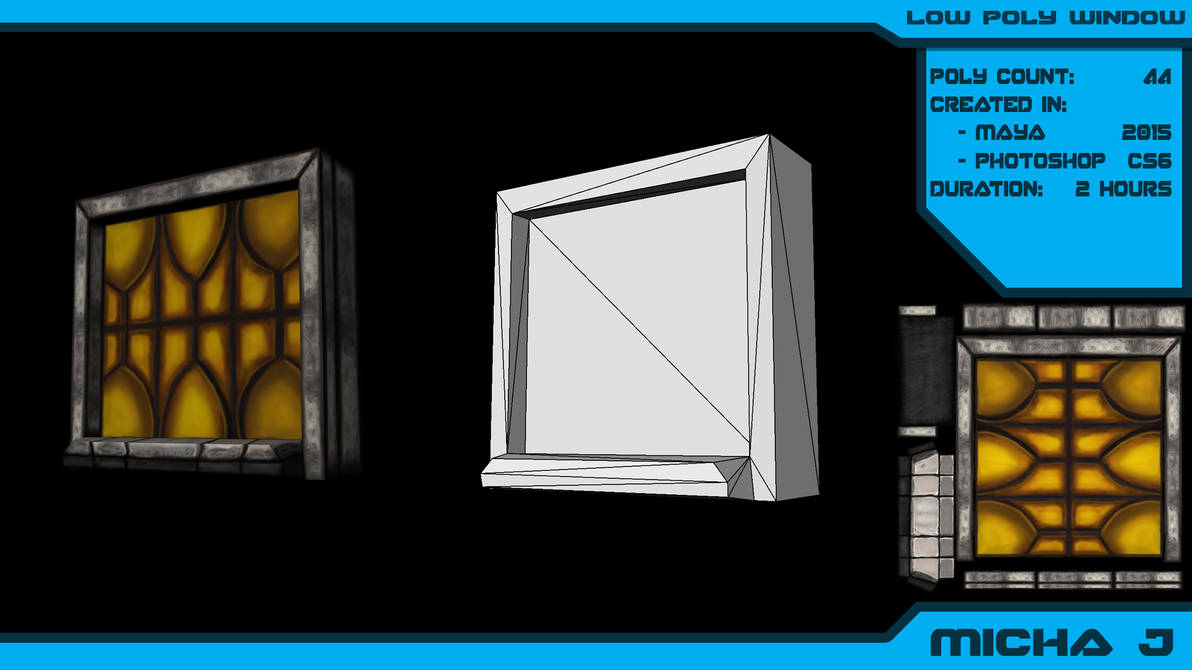 Low Poly Window by VyxisPrime on DeviantArt