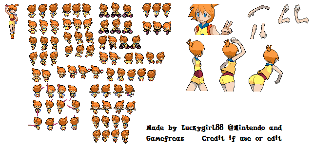 Pokemon Bw Misty Sprite Sheet By Luckygirl On Deviantart Pokemon Bw Misty Sprite Sheet By Luckygirl On Deviantart