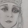 Theda Bara in Pencil