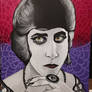 Theda Bara with Spiderwebs