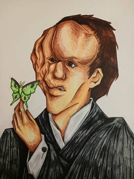 Merrick With Moth in markers