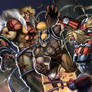 Sabertooth vs Wolverine vs Omegared (colored)