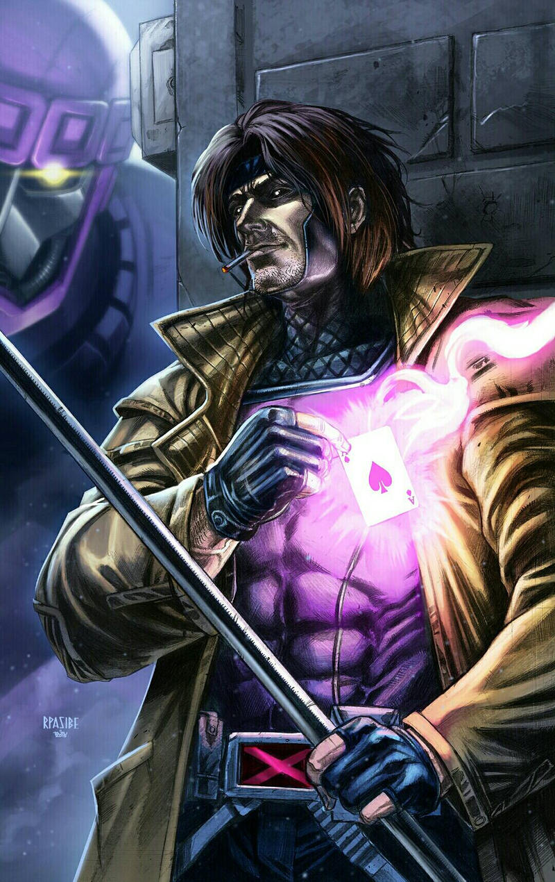 Gambit Signature Color GAMBIT (colored) by grandizer05 on DeviantArt
