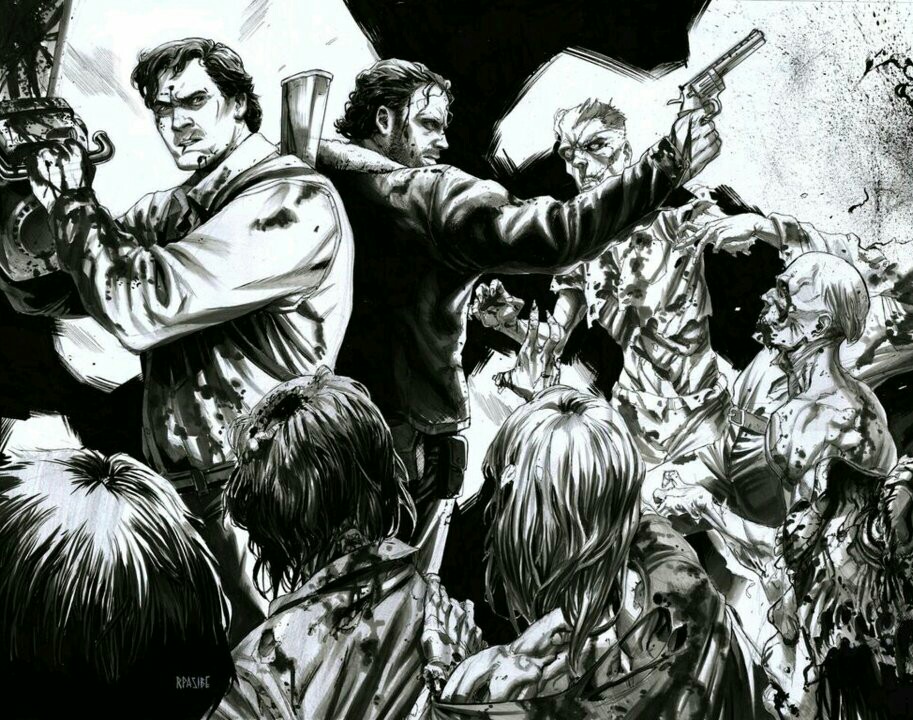 ASH WILLIAMS and RICK GRIMES