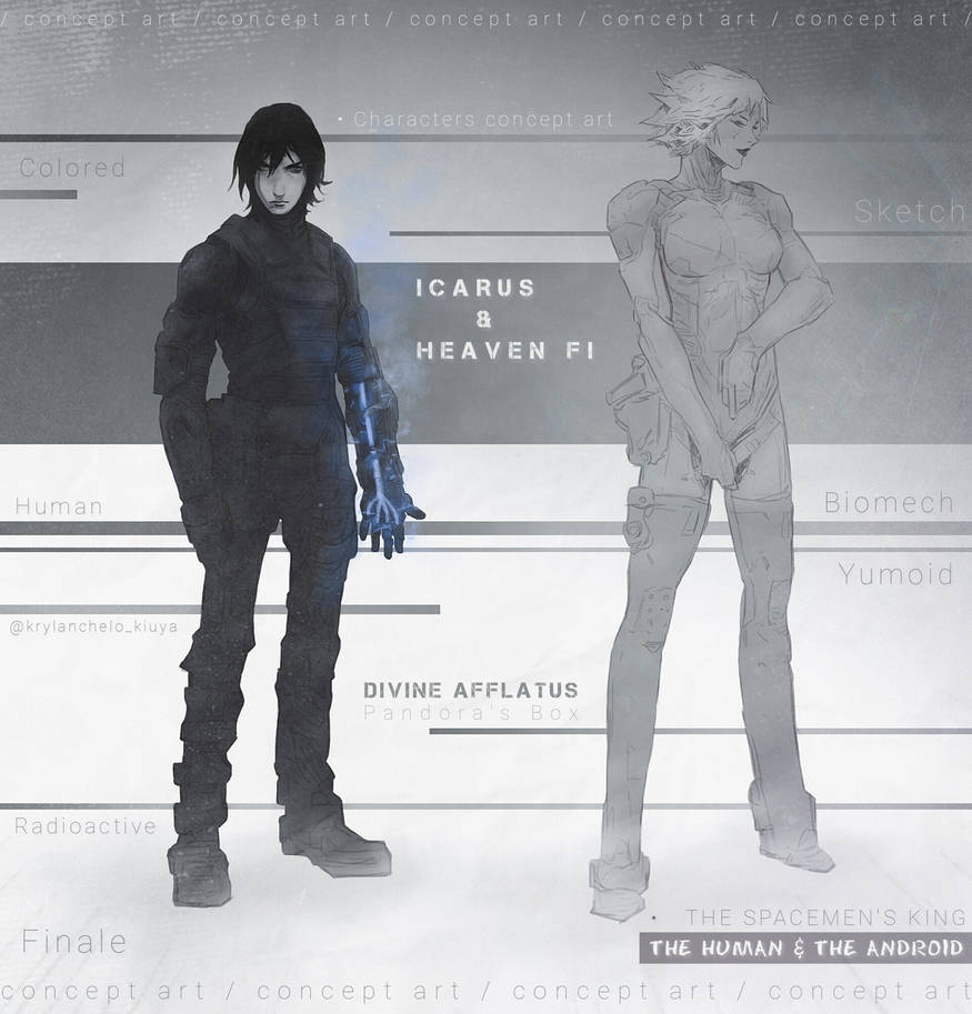 THE HUMAN and THE ANDROID / my own OC's concepts by Krylanchelo on ...