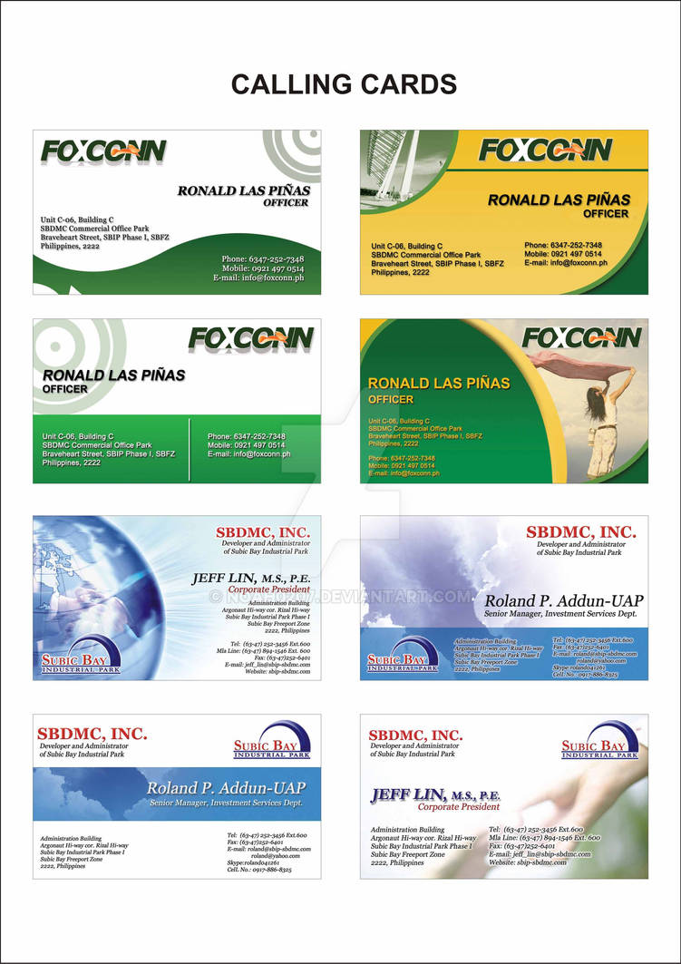 Collect Calling Card Calling Card Collection 2 by Noah0207 on DeviantArt
