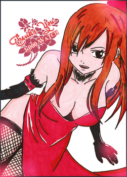 Thanks You 1000 Watchs ! [Erza Scarlett red Dress]