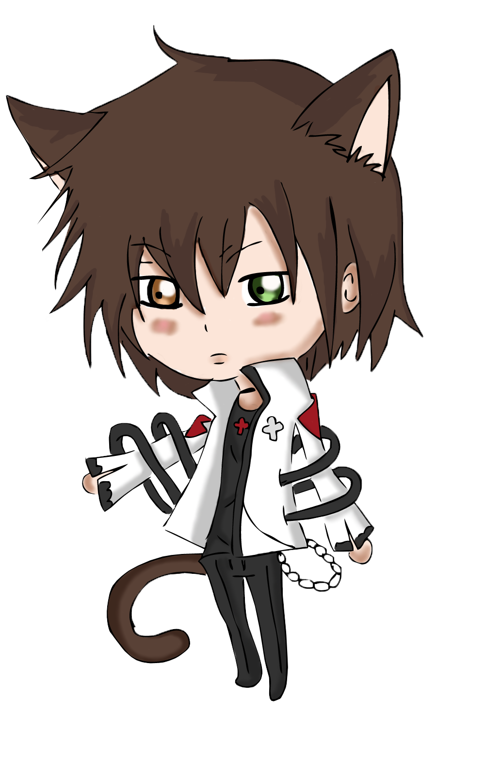 Kiriban -  Chibi Clover   [ Cute Neko Boy ]