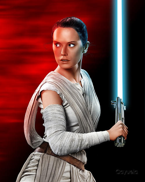 REY - Digital Illustration by Daniel Cayuela by achinoamnini on DeviantArt